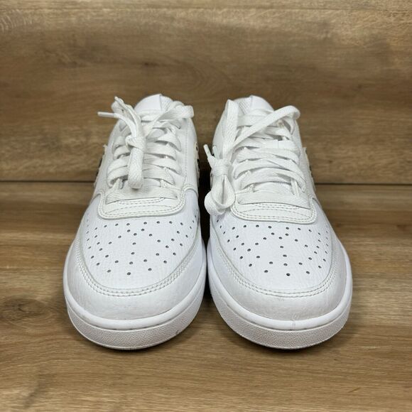 Nike Women's Court Vision Low Leopard Swoosh White DD9665-100 Size 8.5 - Picture 2 of 8